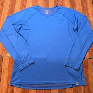 The North Face Blue Dry Tech Retro Sportswear Running Sleeve Shirt Large